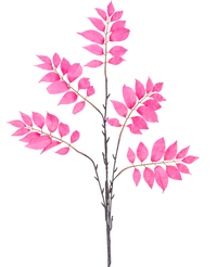 Branche artificielle Fougère ramifiée 83 cm rose