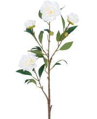Fleur artificielle Cammellia 80 cm blanche