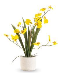 Oncidium artificiel Real Touch 48 cm jaune