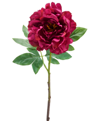 Kunstbloem Peony 61 cm paars