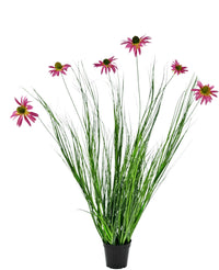 Plante de gazon artificiel chrsanthème 100 cm ignifuge