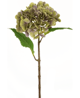 Kunst Hortensia Deluxe 55 cm groen/paars