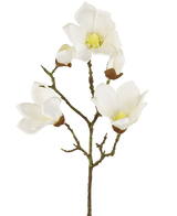 Kunst Magnolia Real Touch Wit 72cm