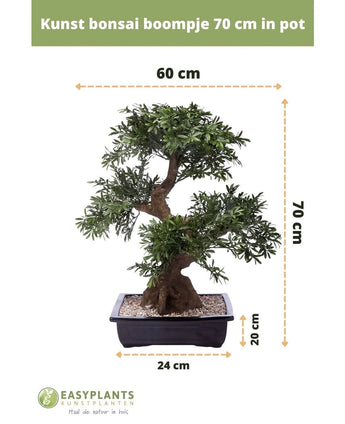 Kunst bonsai boompje 70 cm in pot