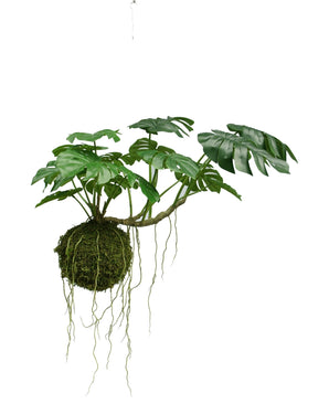 Kunst hangplant Monstera Deluxe 60 cm