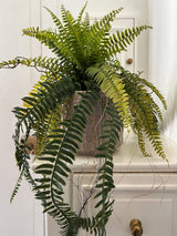 Kunst hangplant Varen op bal 63 cm