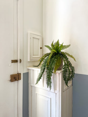 Kunst hangplant Varen op bal 63 cm