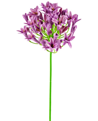 Kunstbloem Agapanthus 77 cm paars