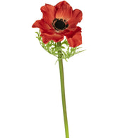 Kunstbloem Anemone Deluxe 43 cm rood