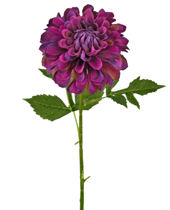 Kunstbloem Dahlia 50 cm paars