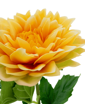 Kunstbloem Dahlia Real Touch geel 54 cm