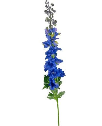 Kunstbloem Delphinium 79 cm blauw