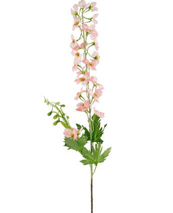 Kunstbloem Delphinium 79 cm lichtroze