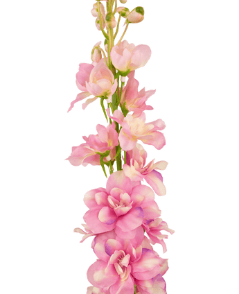 Kunstbloem Delphinium 79 cm roze