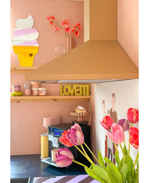 Kunstbloem Franse Tulp 60 cm paars