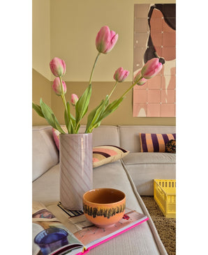 Kunstbloem Franse Tulp 63 cm roze