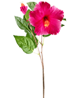 Kunstbloem Hibiscus 64 cm roze