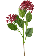 Kunstbloem Hydrangea 55 cm donkerroze