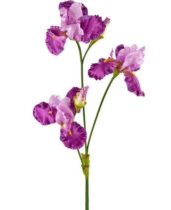 Kunstbloem Iris 102 cm paars