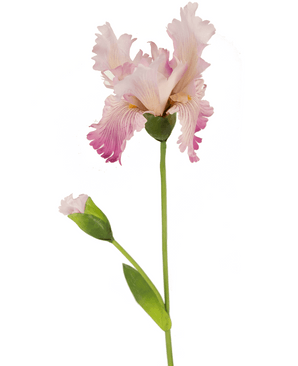 Kunstbloem Iris 80 cm roze