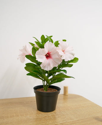 Kunstbloem Petunia plant 25 cm roze