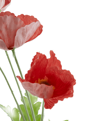 Kunstbloem Poppy Real Touch rood 60 cm