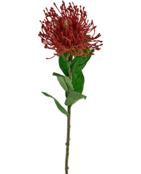 Kunstbloem Protea 73 cm rood