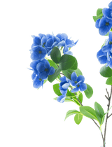 Kunstbloem Sneeuwbal Real Touch Blauw 80 cm