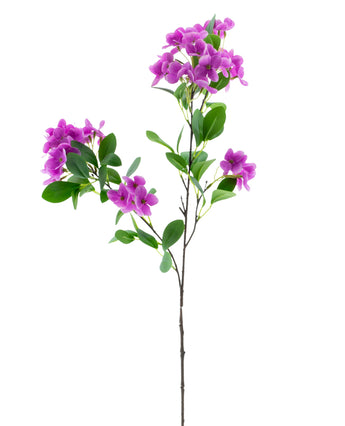 Kunstbloem Sneeuwbal Real Touch Paars 80 cm