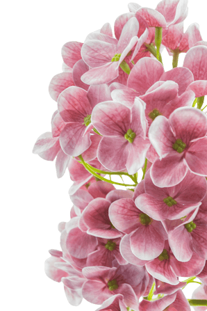 Kunstbloem Sneeuwbal Real Touch Roze 58 cm