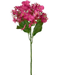 Kunstbloem Vlinder Hortensia 72 cm roze