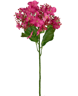 Kunstbloem Vlinder Hortensia 72 cm roze