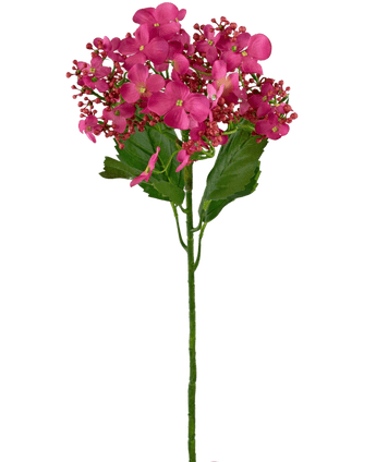 Kunstbloem Vlinder Hortensia 72 cm roze