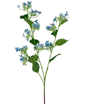 Kunstbloem Wilde Hydrangea 93 cm blauw