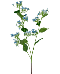 Kunstbloem Wilde Hydrangea 93 cm blauw