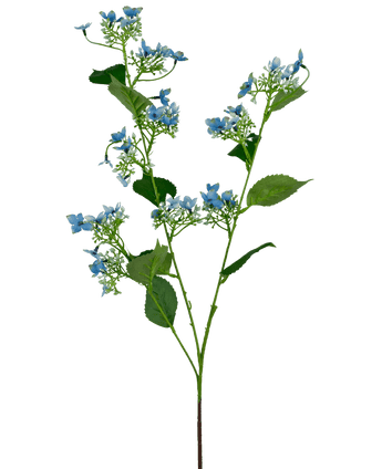 Kunstbloem Wilde Hydrangea 93 cm blauw