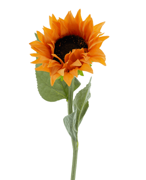 Kunstbloem Zonnebloem Real Touch goud 61 cm