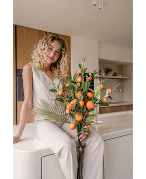 Kunstboeket Happy Mandarine 93 cm