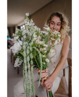 Kunstboeket Zijde White Flora 80 cm