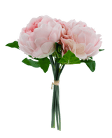 Kunstboeket mix bloemen Real Touch Roze 30 cm