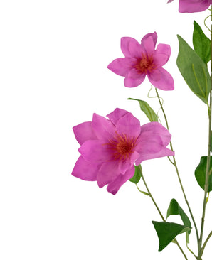 Kunstclematis Real Touch Roze 88cm