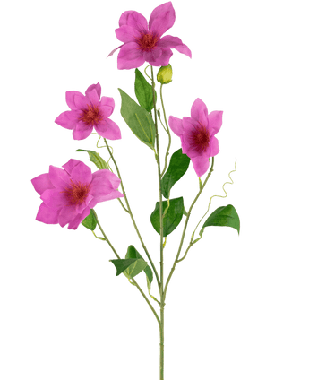 Kunstclematis Real Touch Roze 88cm