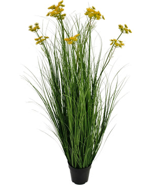 Kunstgras Wortel Bloem Ui Graspot 120cm brandvertragend