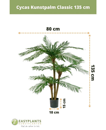 Kunstpalm Cycas Classic 135 cm