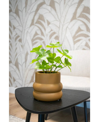 Kunstplant Clover 30 cm in sierpot zwart