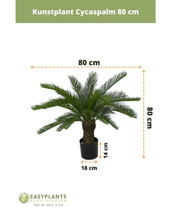 Kunstplant Cycaspalm 80 cm