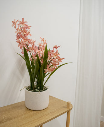 Kunstplant Cymbidium 58 cm roze