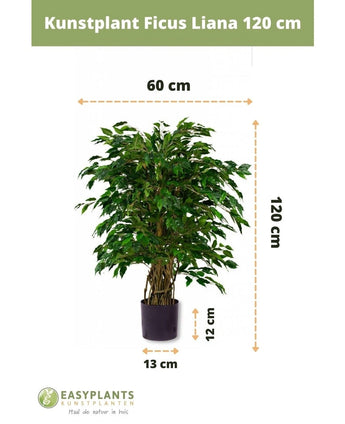 Kunstplant Ficus Liana 120 cm