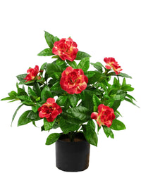 Kunstplant Gardenia 39 cm fuchsia