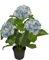 Kunstplant Hortensia Blauw 35 cm